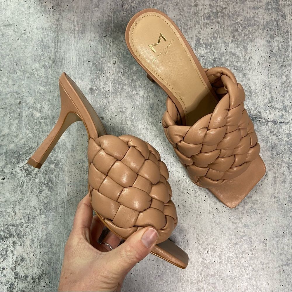Marc Fisher Square Toe Dakina Heeled Sandals 8.5